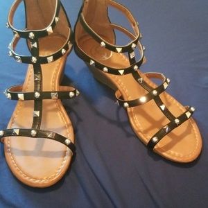 NWOT studded sandals